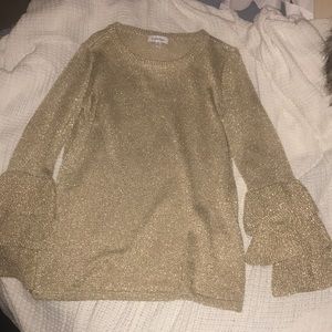 Calvin Klein detailed sleeves make sweater.